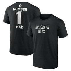 Black Brooklyn Nets #1 Dad Jersey T-Shirt | NBA