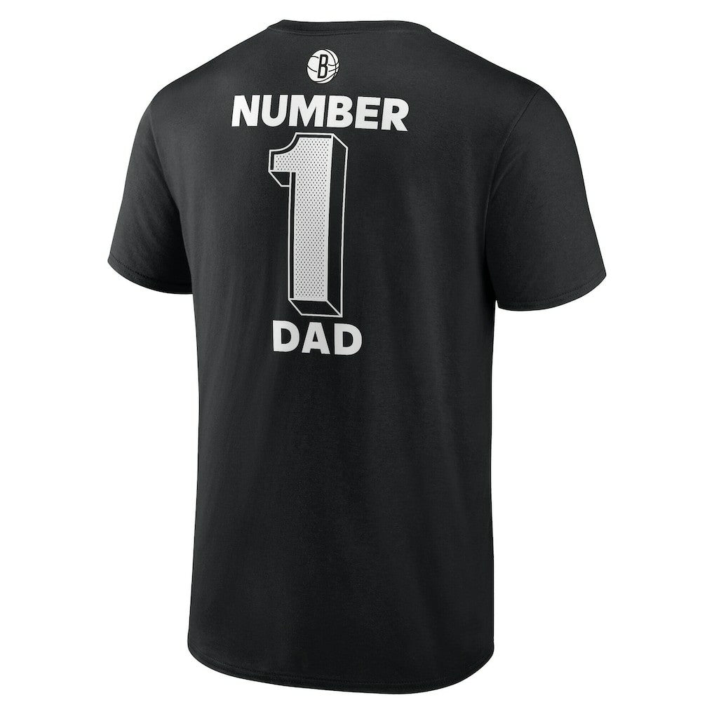 Black Brooklyn Nets #1 Dad Jersey T-Shirt | NBA