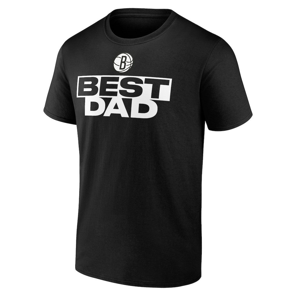 Black Brooklyn Nets Greatest Dad T-Shirt | NBA