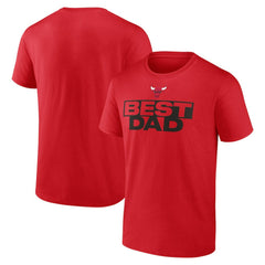 Red Chicago Bulls Greatest Dad T-Shirt sale | NBA