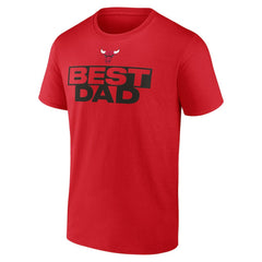 Red Chicago Bulls Greatest Dad T-Shirt sale | NBA