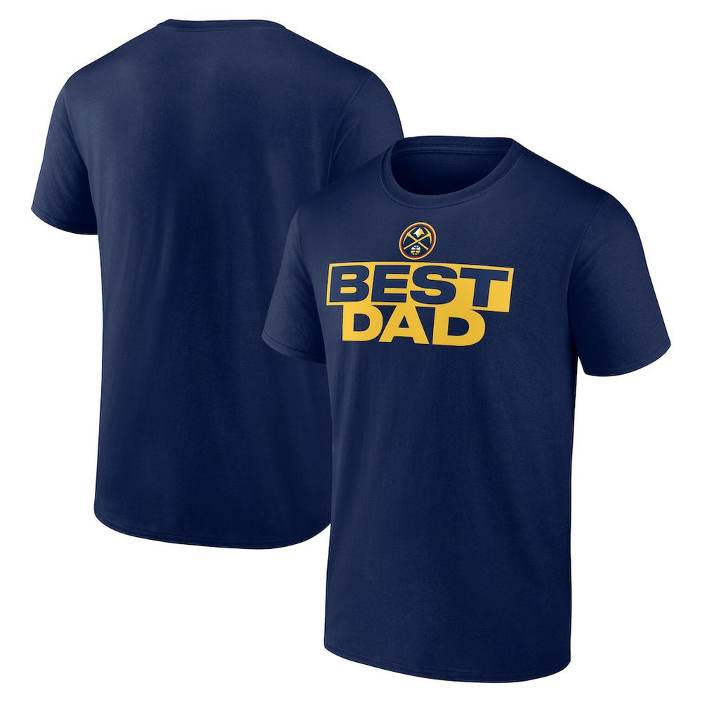 Navy Denver Nuggets Greatest Dad T-Shirt sale | NBA