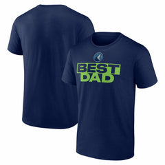 Navy Minnesota Timberwolves Greatest Dad T-Shirt | NBA