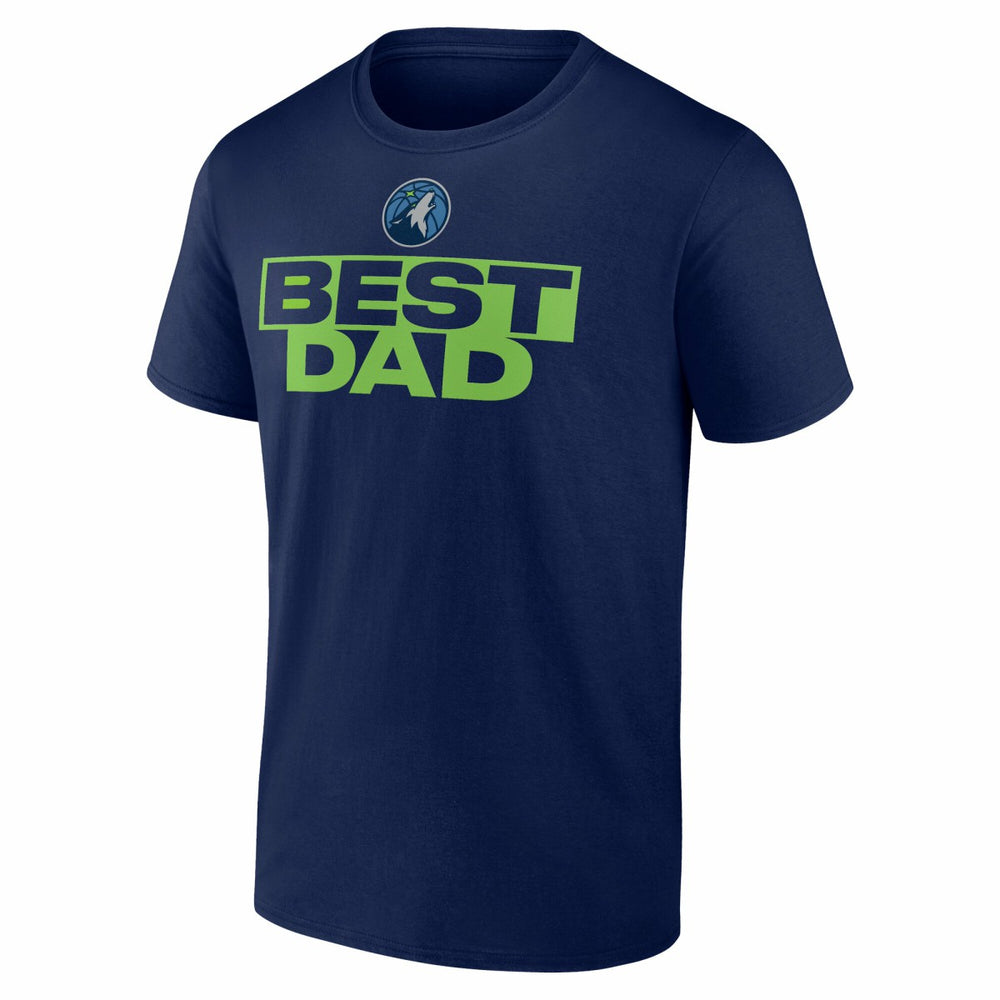Navy Minnesota Timberwolves Greatest Dad T-Shirt | NBA