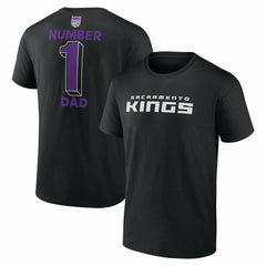 Black Sacramento Kings #1 Dad Jersey T-Shirt | NBA
