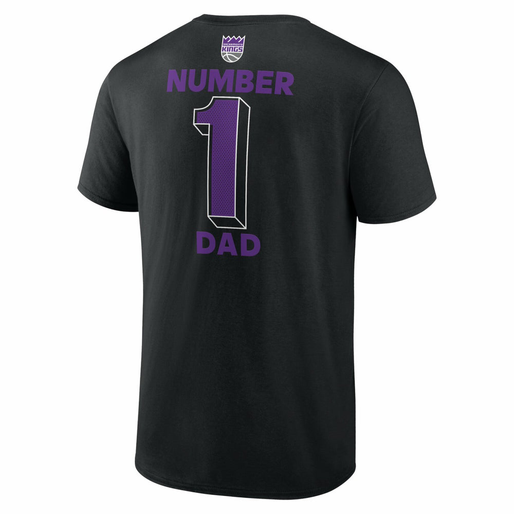 Black Sacramento Kings #1 Dad Jersey T-Shirt | NBA