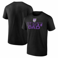 Black Sacramento Kings Greatest Dad T-Shirt | NBA