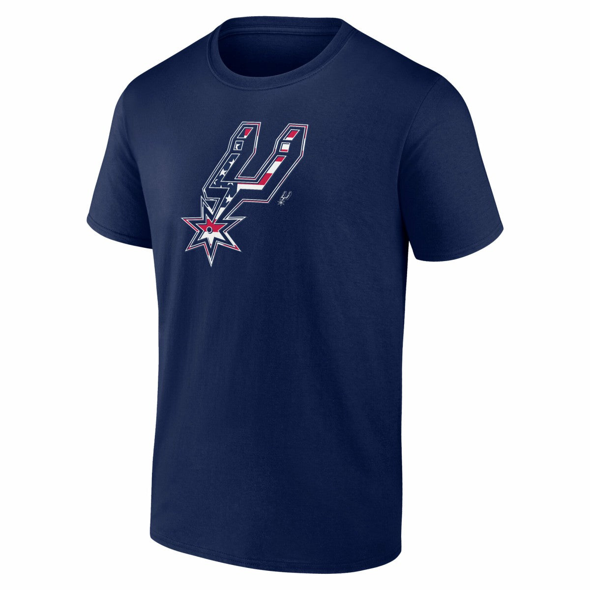 Navy San Antonio Spurs Flag Logo T-Shirt | NBA