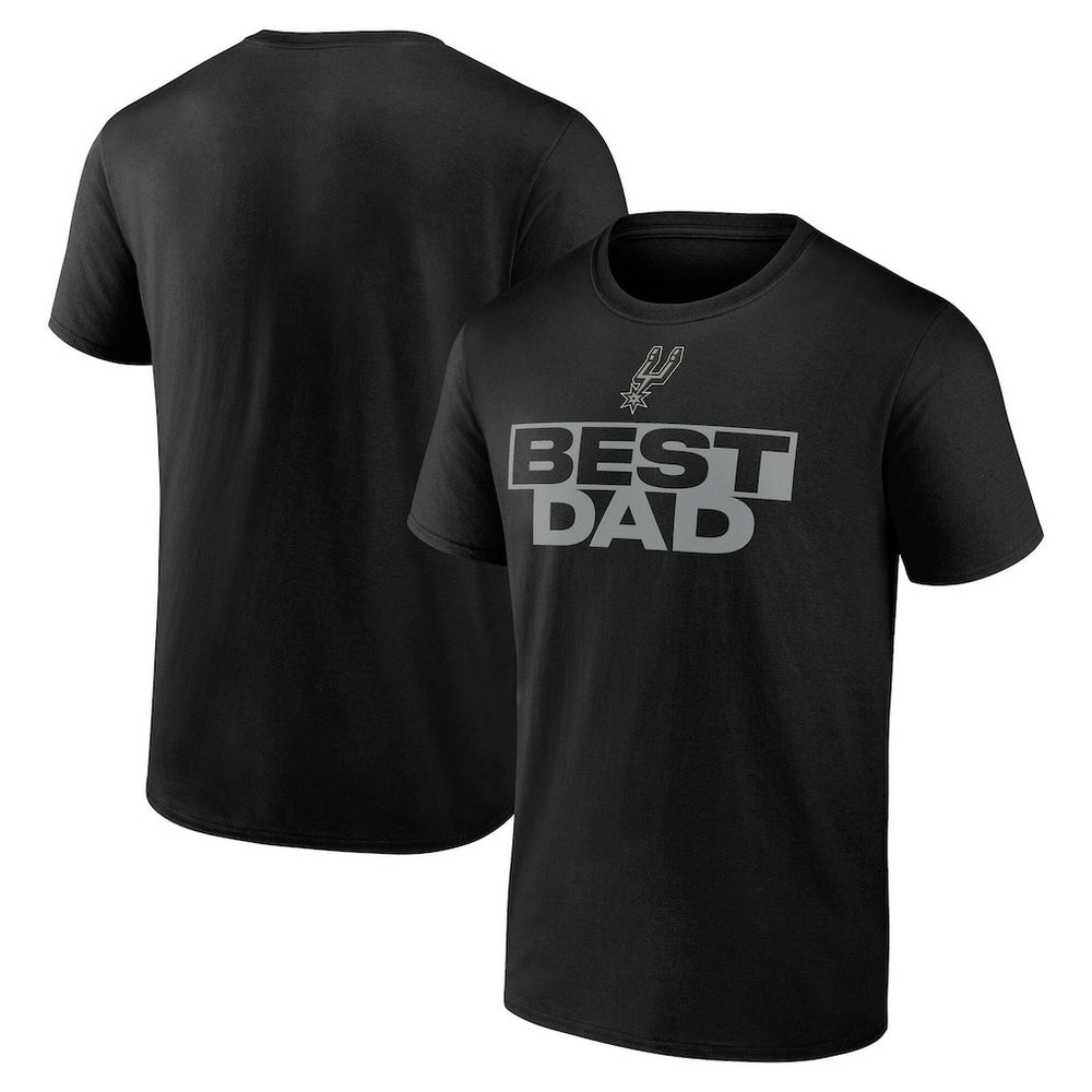 Black San Antonio Spurs Greatest Dad T-Shirt | NBA