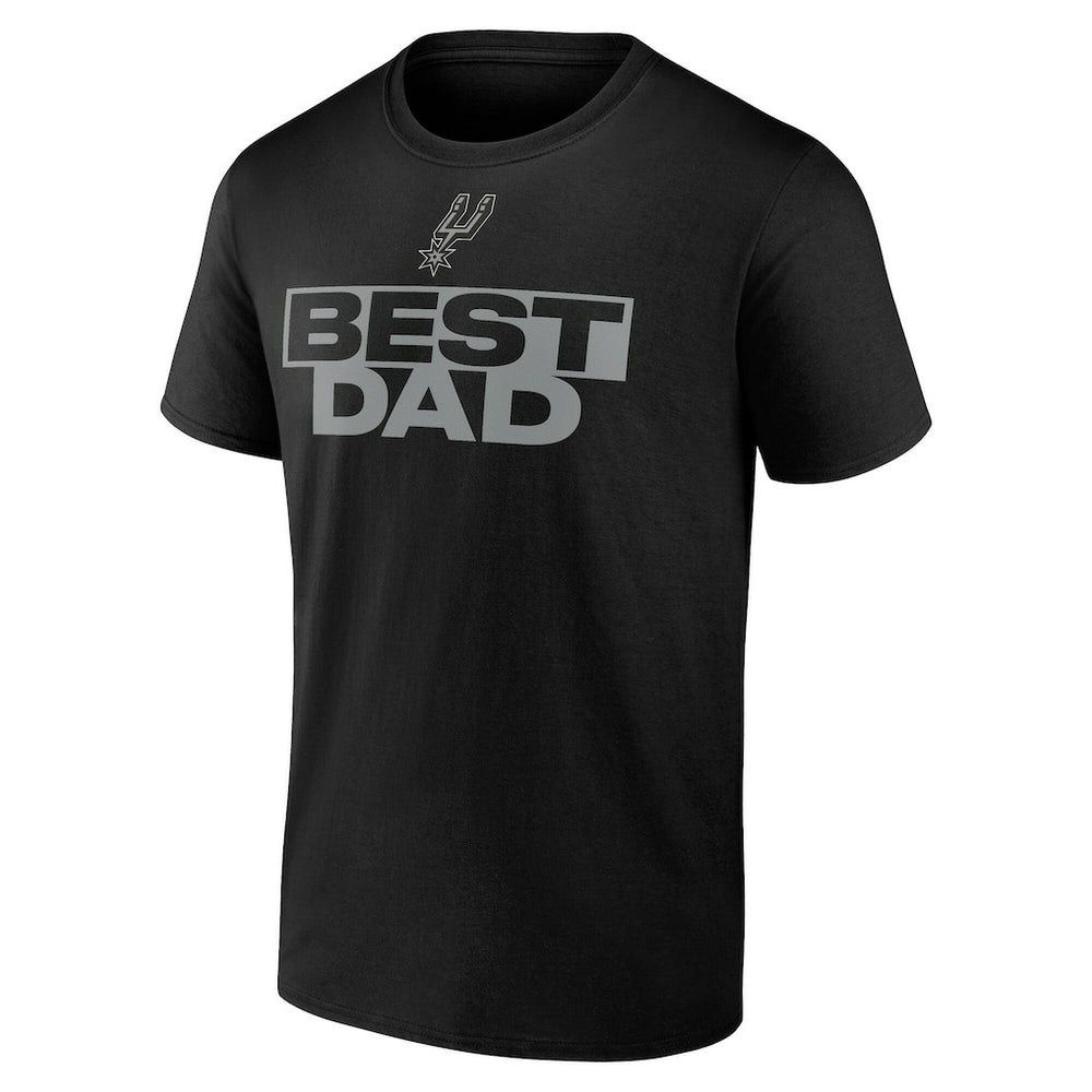 Black San Antonio Spurs Greatest Dad T-Shirt | NBA