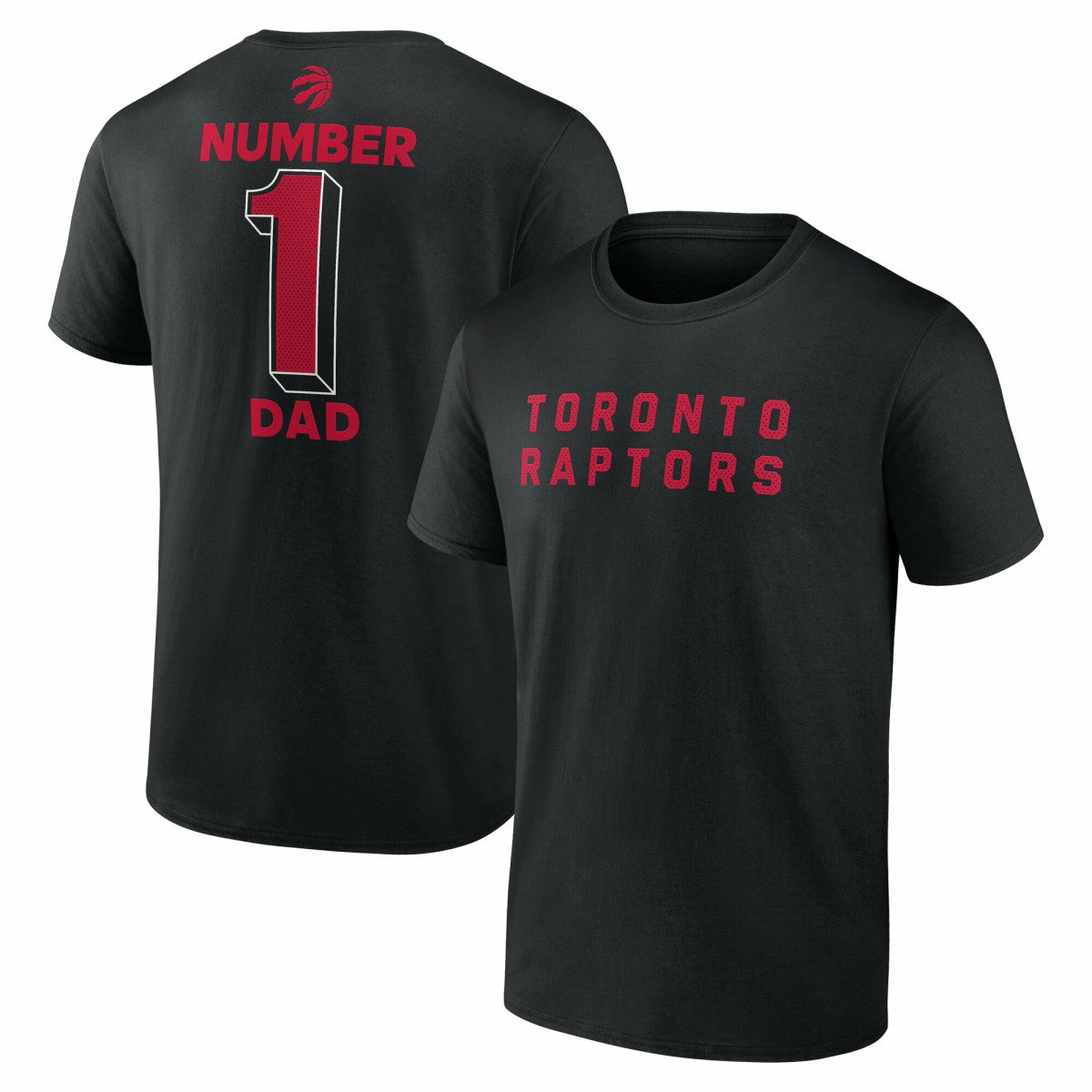Black Toronto Raptors #1 Dad Jersey T-Shirt | NBA