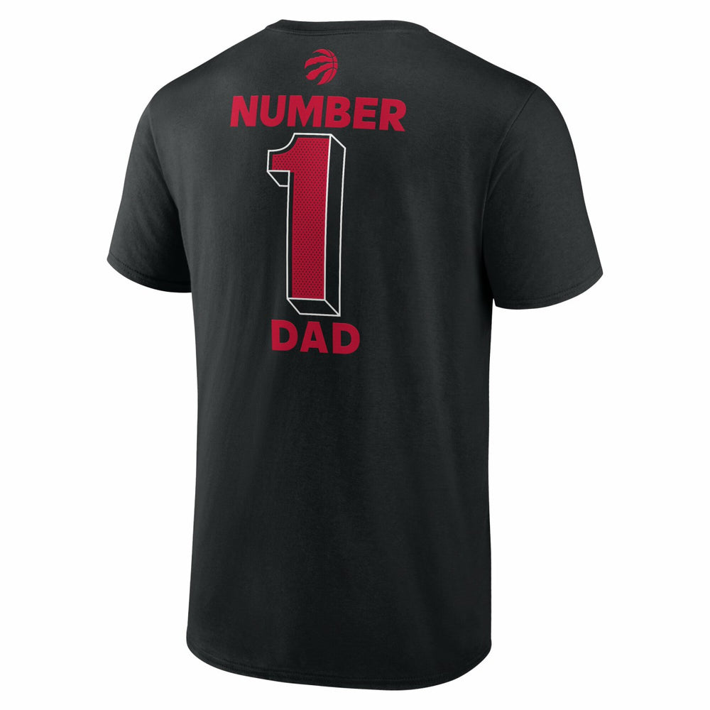 Black Toronto Raptors #1 Dad Jersey T-Shirt | NBA