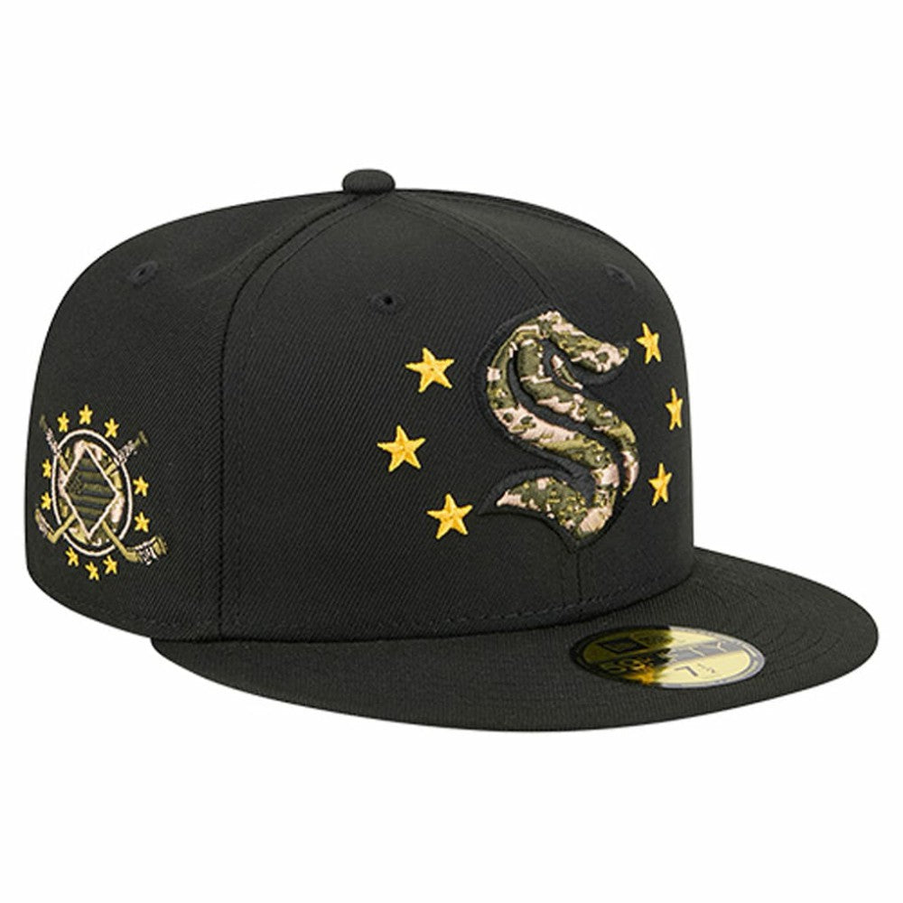 Seattle Kraken New Era Military Appreciation Digital Camo Stars 59FIFTY Fitted Hat -  NHL Hats