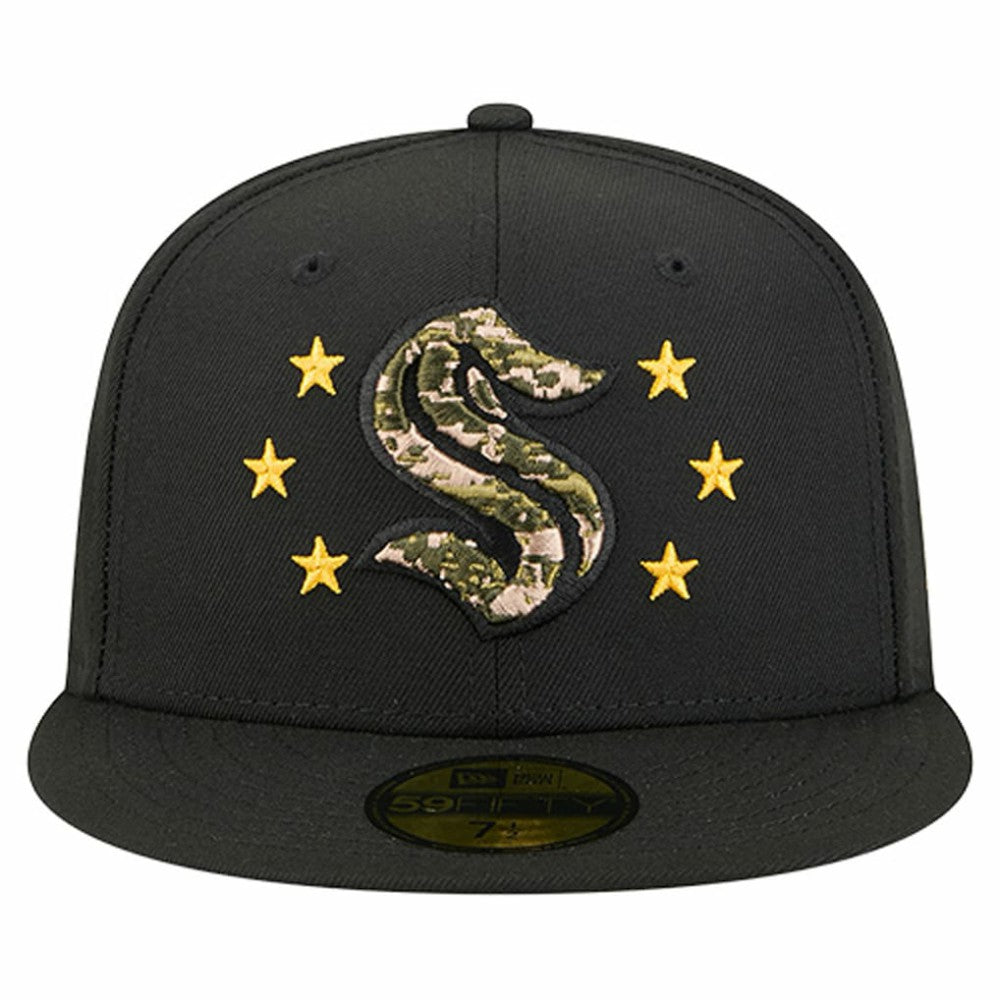 Seattle Kraken New Era Military Appreciation Digital Camo Stars 59FIFTY Fitted Hat -  NHL Hats