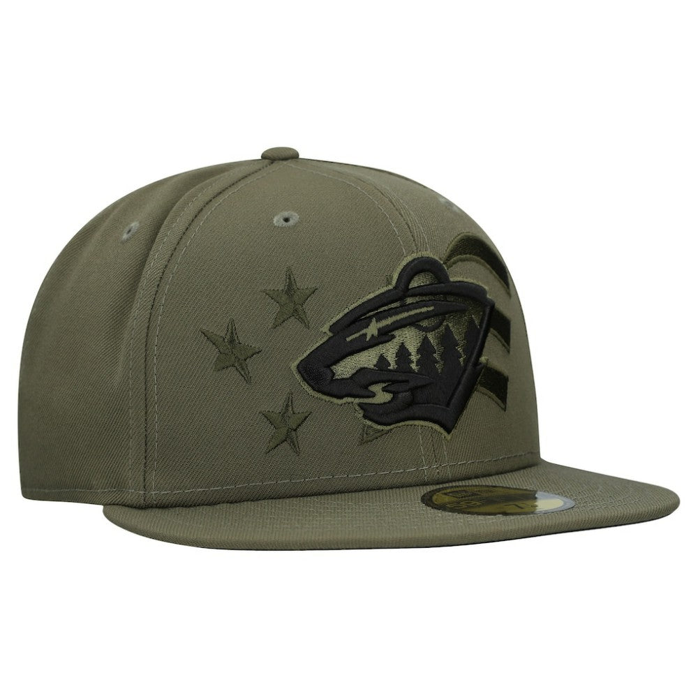 Minnesota Wild New Era Military Appreciation Flag 59FIFTY Fitted Hat -  NHL Hats