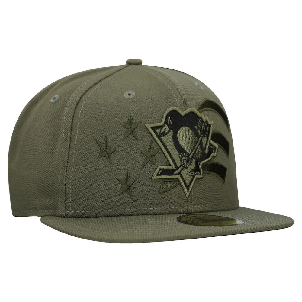 Pittsburgh Penguins New Era Military Appreciation Flag 59FIFTY Fitted Hat -  NHL Hats