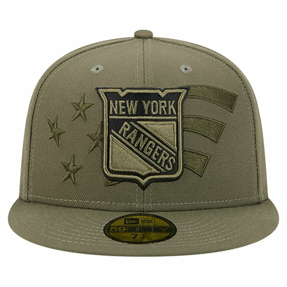 New York Rangers New Era Military Appreciation Flag 59FIFTY Fitted Hat -  NHL Hats