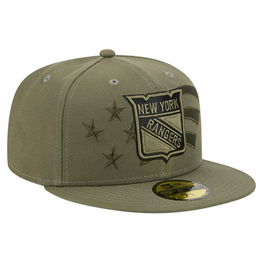 New York Rangers New Era Military Appreciation Flag 59FIFTY Fitted Hat -  NHL Hats