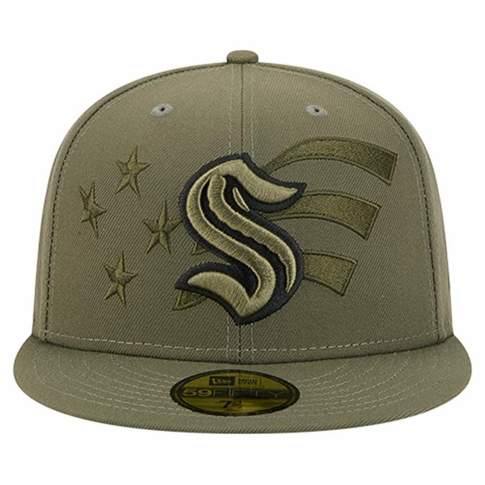 Seattle Kraken New Era Military Appreciation Flag 59FIFTY Fitted Hat -  NHL Hats