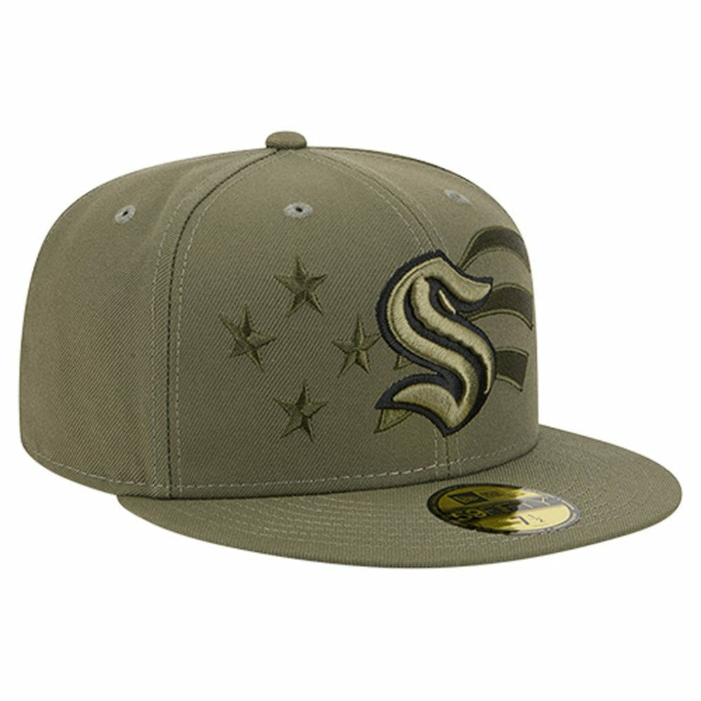 Seattle Kraken New Era Military Appreciation Flag 59FIFTY Fitted Hat -  NHL Hats