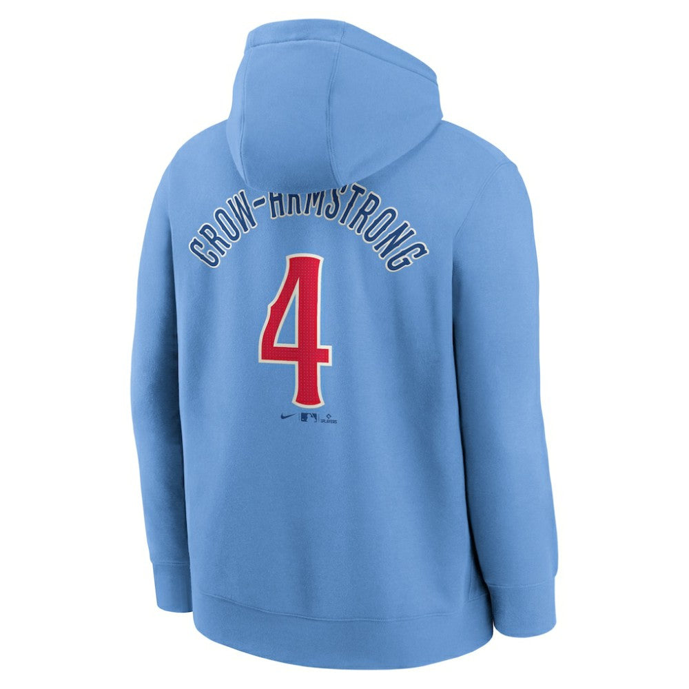 Pete Crow-Armstrong Chicago Cubs Nike Player Name & Number Club Fleece Pullover Hoodie - MLB Hoodies