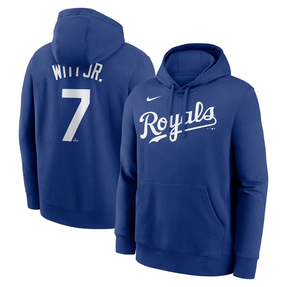 Bobby Witt Jr. Kansas City Royals Nike Player Name & Number Club Fleece Pullover Hoodie - MLB Hoodies