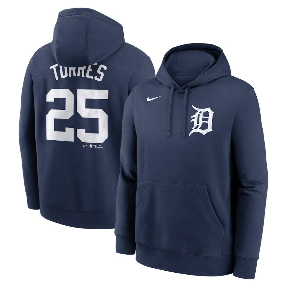 Gleyber Torres Detroit Tigers Nike Player Name & Number Club Fleece Pullover Hoodie - MLB Hoodies