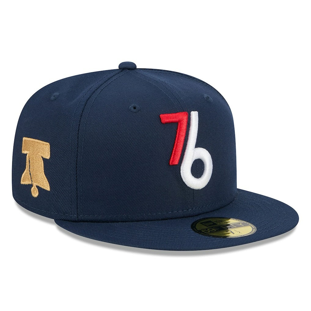 Navy Philadelphia 76ers 2025/26 City Edition Alternate 59FIFTY Fitted Hat | NBA