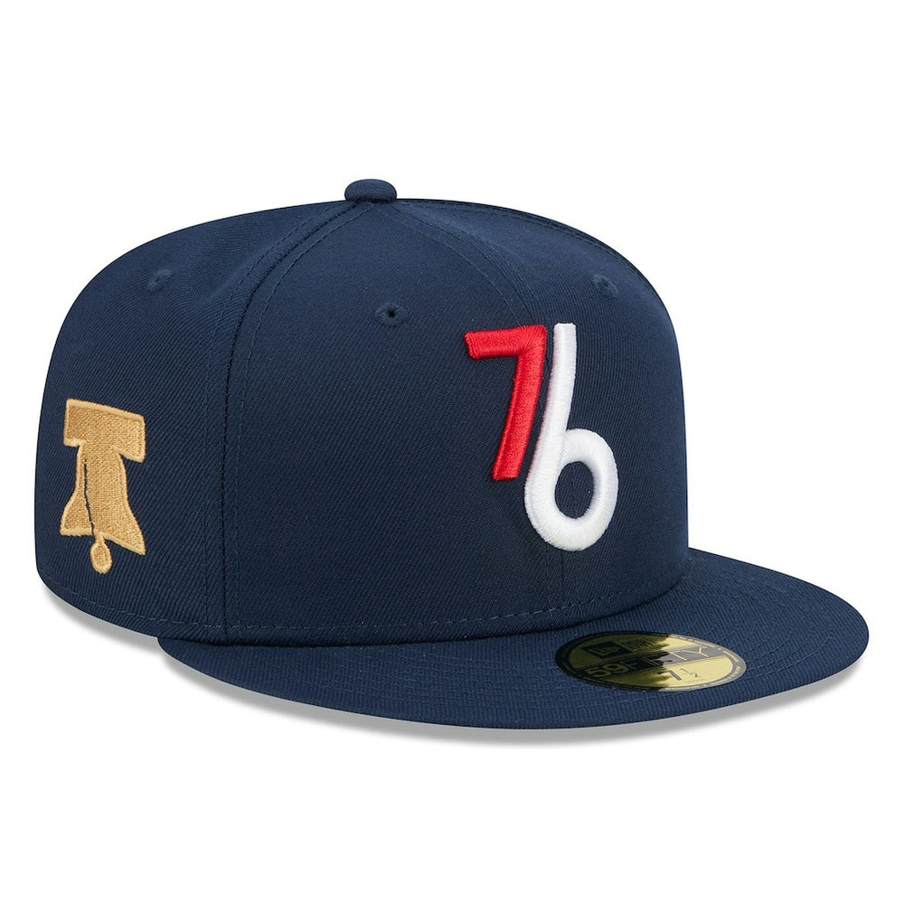 Navy Philadelphia 76ers 2025/26 City Edition Alternate 59FIFTY Fitted Hat | NBA