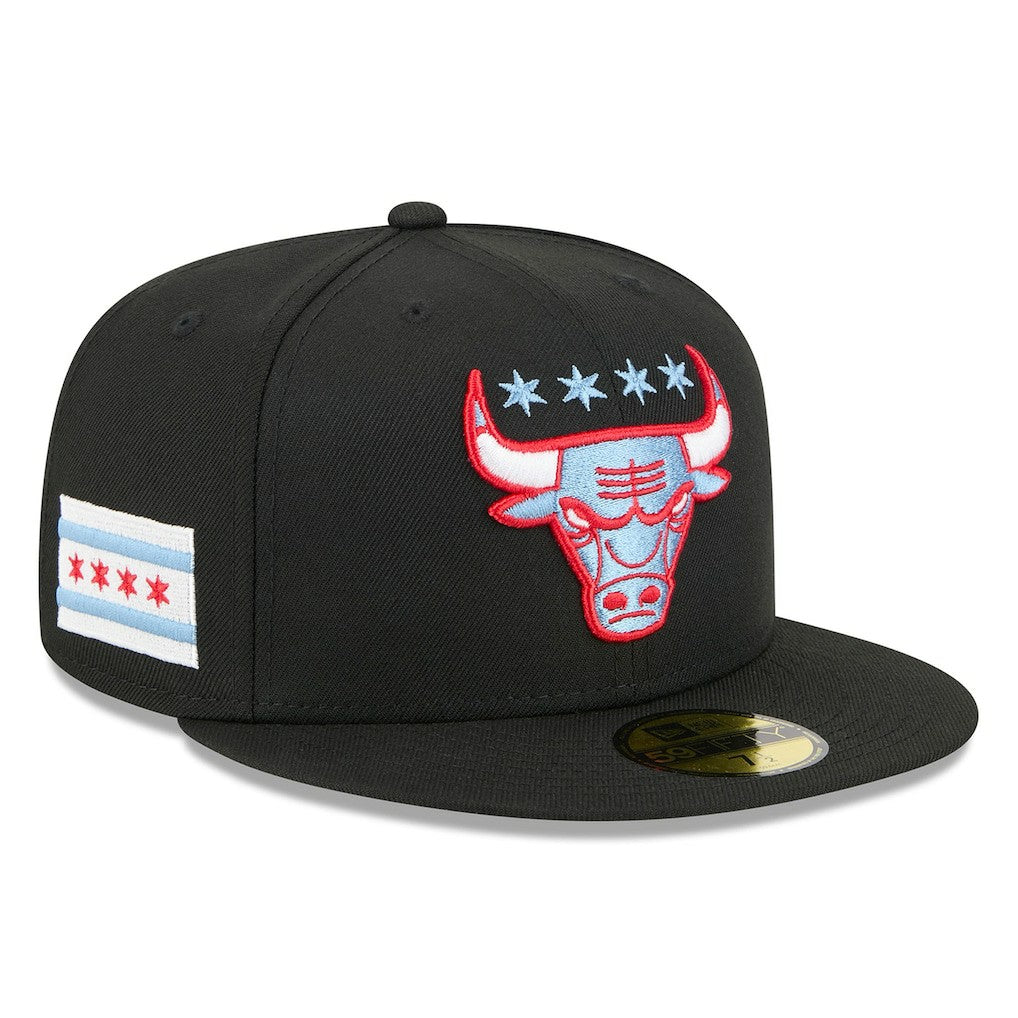 Black Chicago Bulls 2025/26 City Edition Alternate 59FIFTY Fitted Hat | NBA