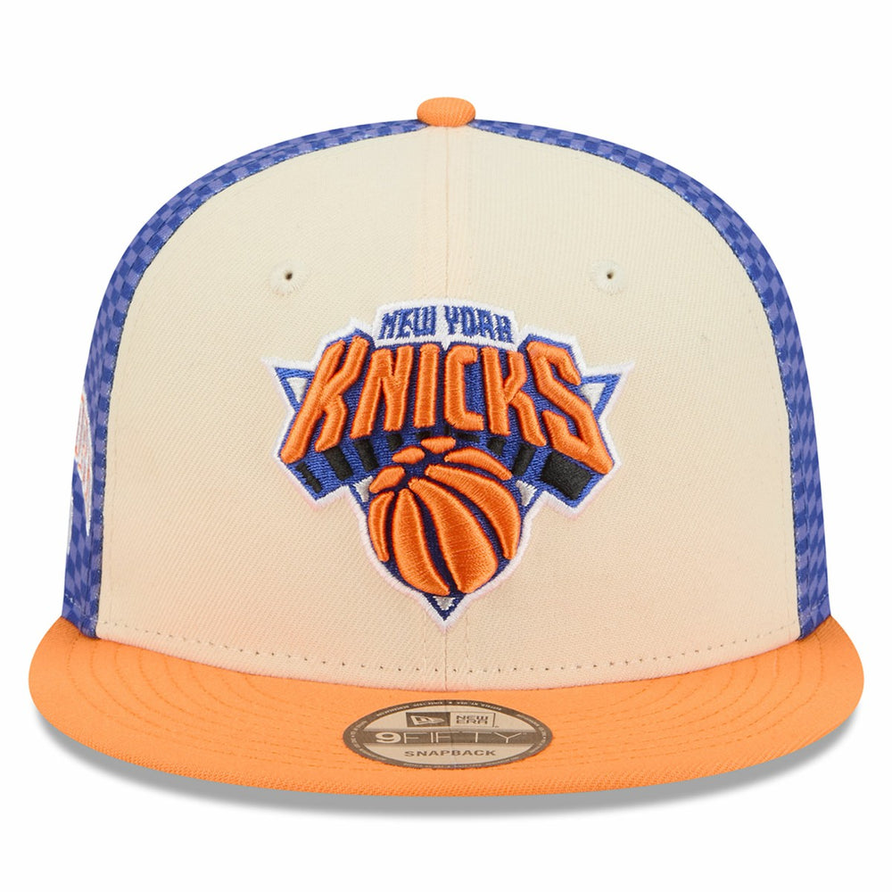 Cream New York Knicks 2025/26 City Edition Alternate 9FIFTY Snapback Hat | NBA