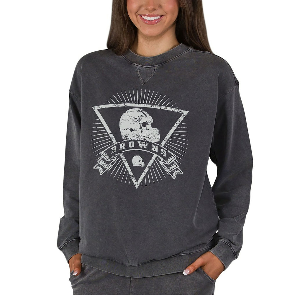 Cleveland Browns Concepts Sport Women's Boxy Mist French Terry Long Sleeve Top | NFL Near me