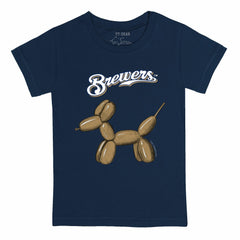 Milwaukee Brewers Tiny Turnip Youth Balloon Dog T-Shirt - MLB T-shirts