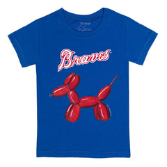 Atlanta Braves Tiny Turnip Youth Balloon Dog T-Shirt - MLB T-shirts
