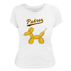 San Diego Padres Tiny Turnip Women's Balloon Dog T-Shirt - MLB T-shirts