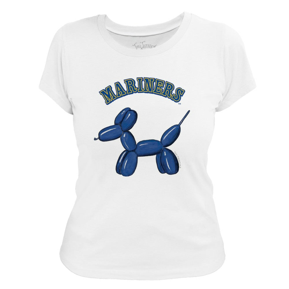 Seattle Mariners Tiny Turnip Women's Balloon Dog T-Shirt - MLB T-shirts