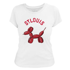 St. Louis Cardinals Tiny Turnip Women's Balloon Dog T-Shirt - MLB T-shirts