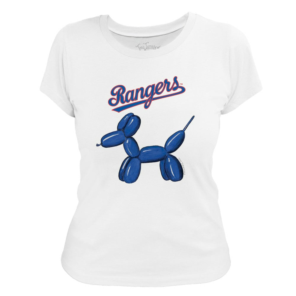 Texas Rangers Tiny Turnip Women's Balloon Dog T-Shirt - MLB T-shirts