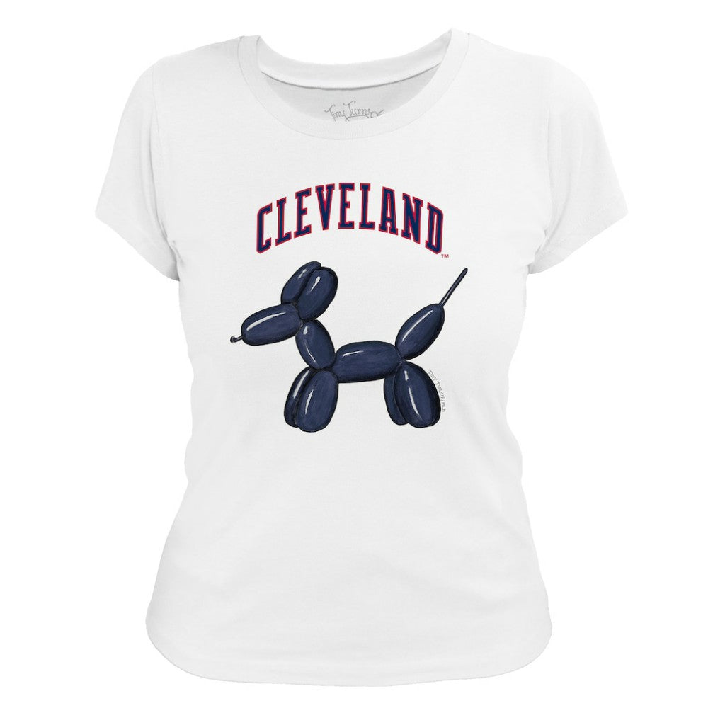 Cleveland Guardians Tiny Turnip Women's Balloon Dog T-Shirt - MLB T-shirts
