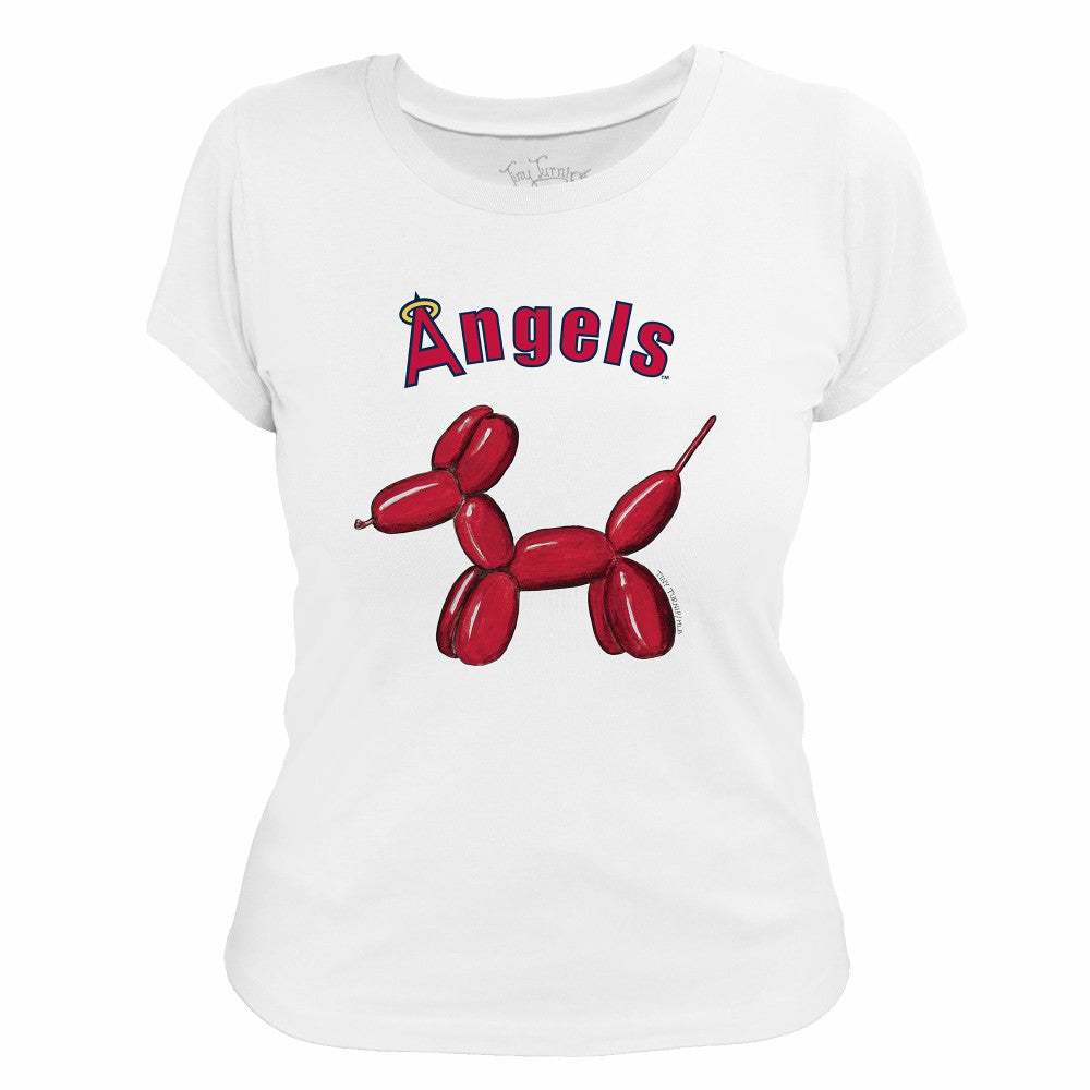 Los Angeles Angels Tiny Turnip Women's Balloon Dog T-Shirt - MLB T-shirts
