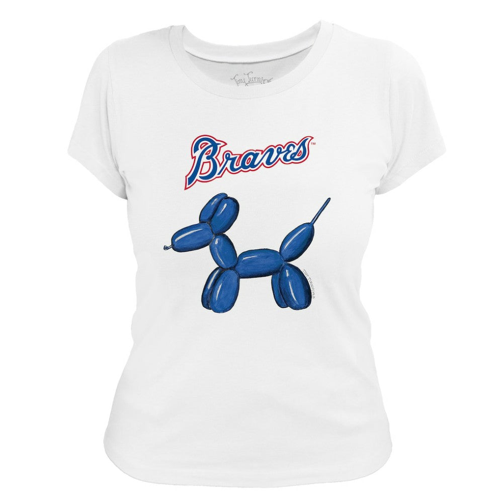 Atlanta Braves Tiny Turnip Women's Balloon Dog T-Shirt - MLB T-shirts