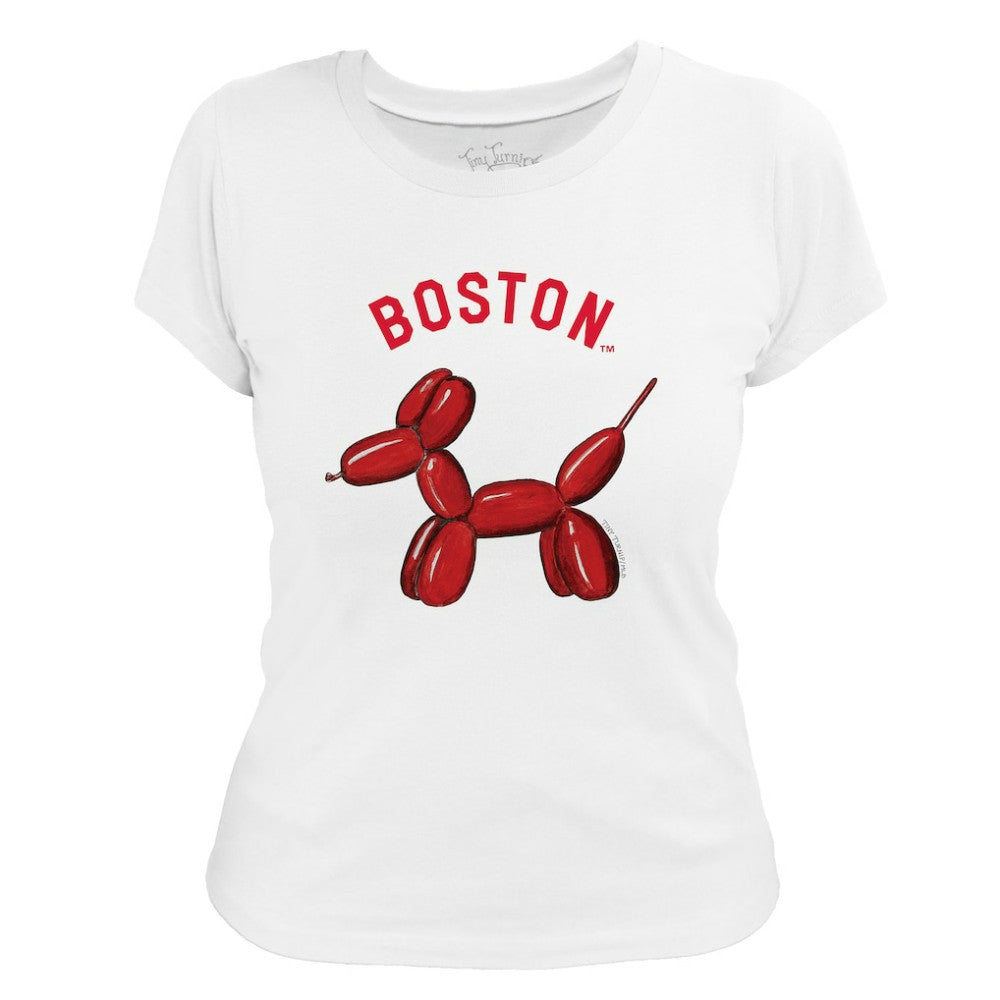Boston Red Sox Tiny Turnip Women's Balloon Dog T-Shirt - MLB T-shirts