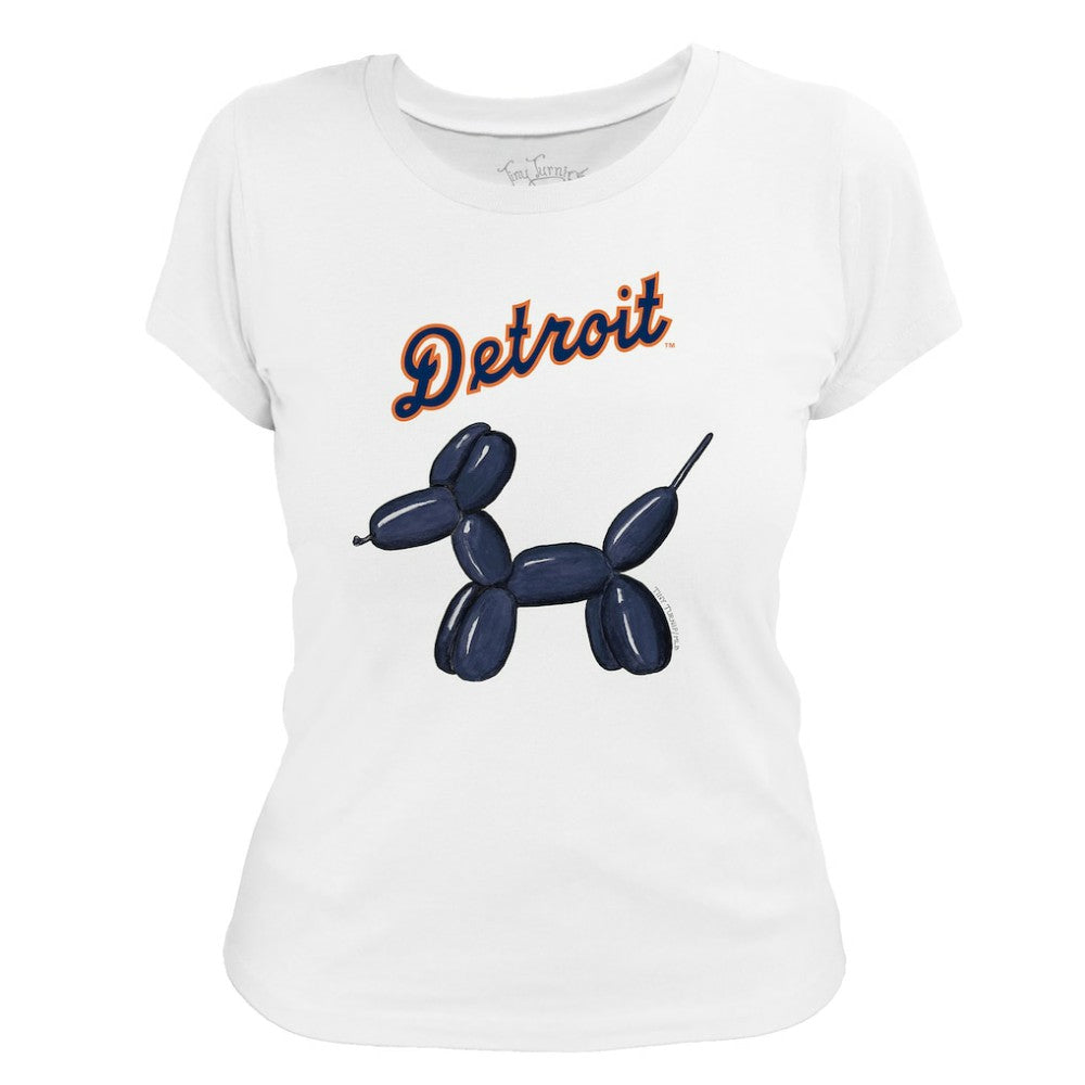 Detroit Tigers Tiny Turnip Women's Balloon Dog T-Shirt - MLB T-shirts
