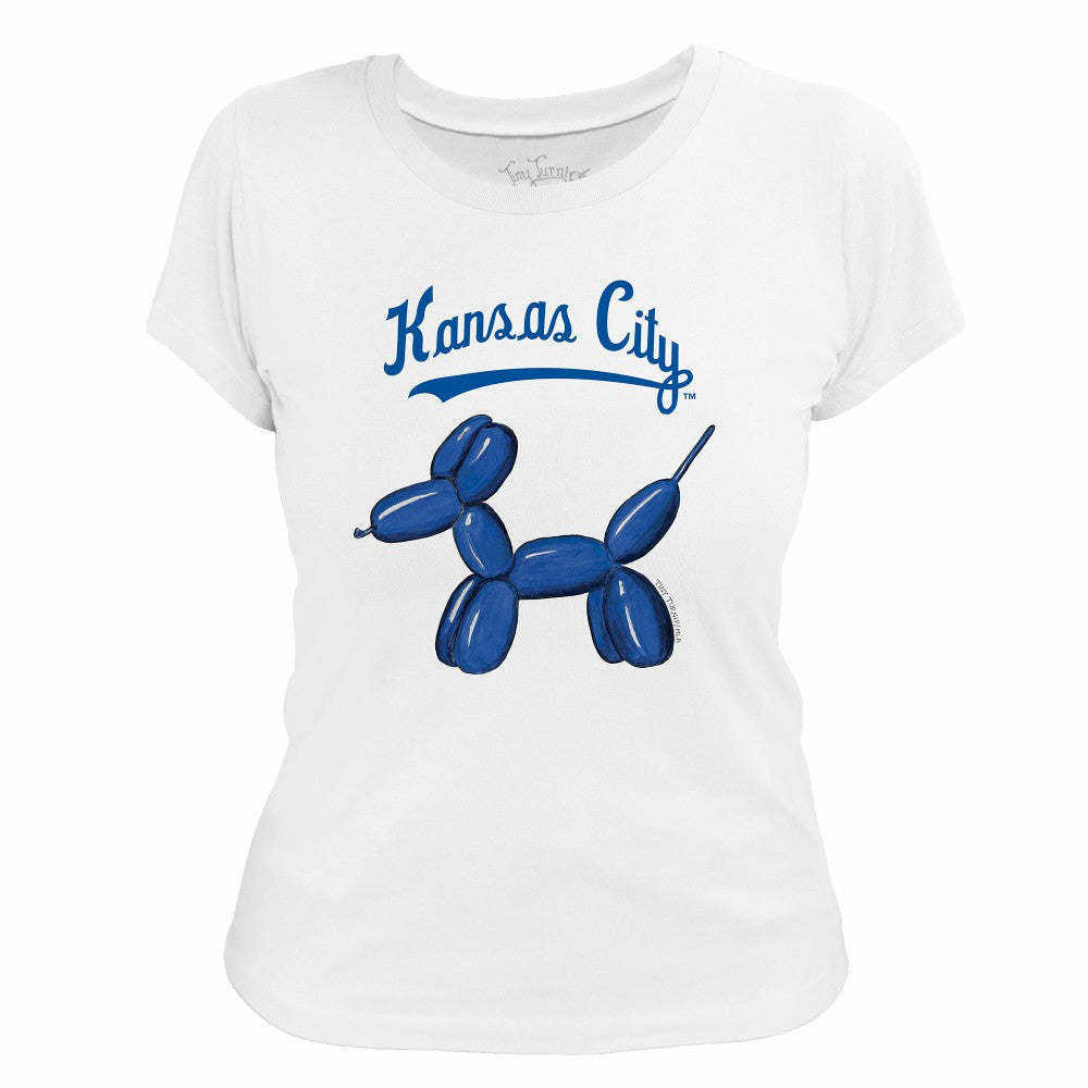 Kansas City Royals Tiny Turnip Women's Balloon Dog T-Shirt - MLB T-shirts