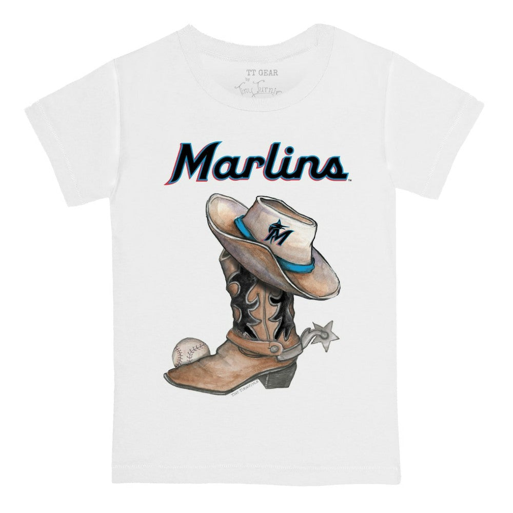 Miami Marlins Tiny Turnip Youth Cowboy Boot T-Shirt - MLB T-shirts