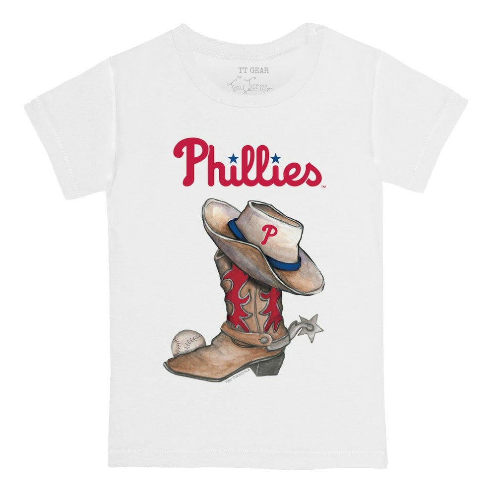 Philadelphia Phillies Tiny Turnip Youth Cowboy Boot T-Shirt - MLB T-shirts