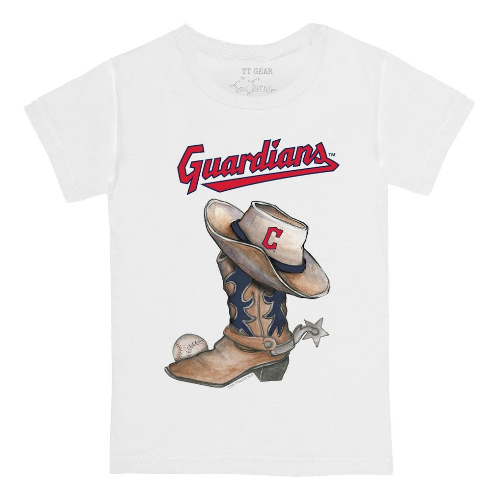 Cleveland Guardians Tiny Turnip Youth Cowboy Boot T-Shirt - MLB T-shirts