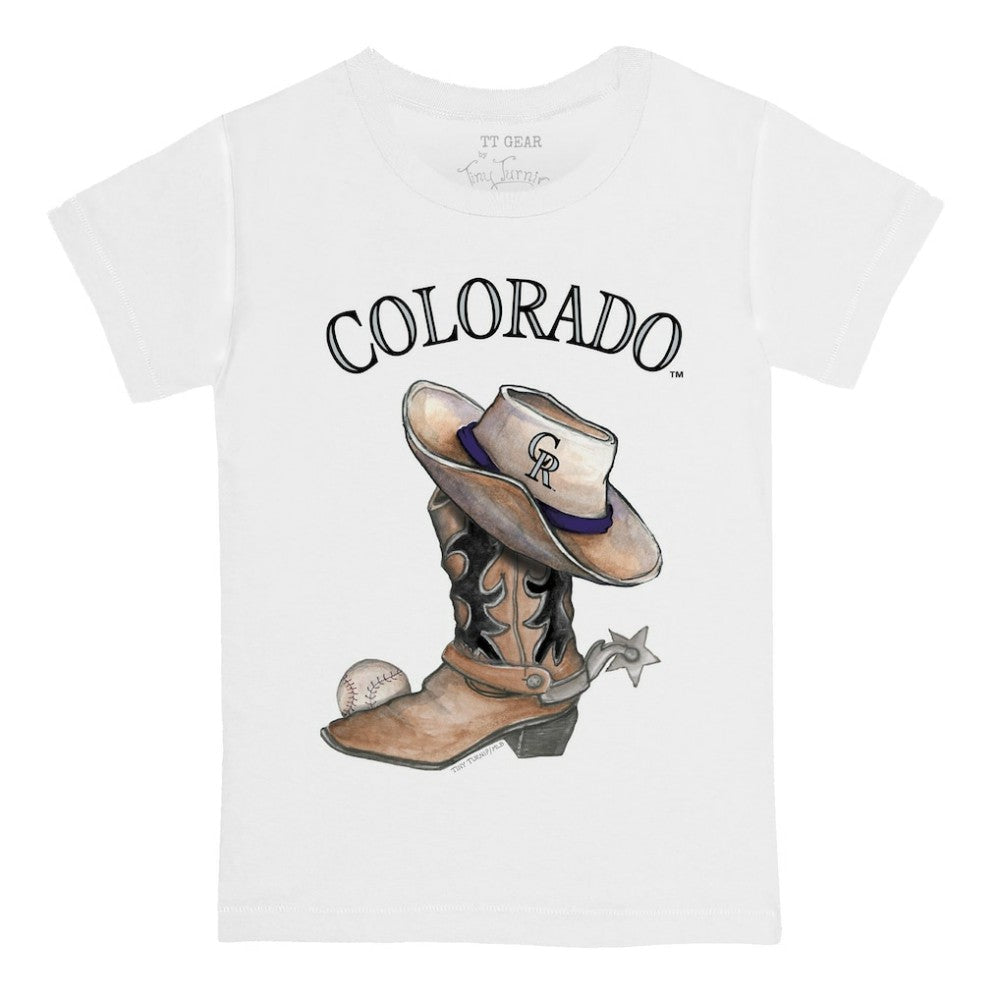 Colorado Rockies Tiny Turnip Youth Cowboy Boot T-Shirt - MLB T-shirts