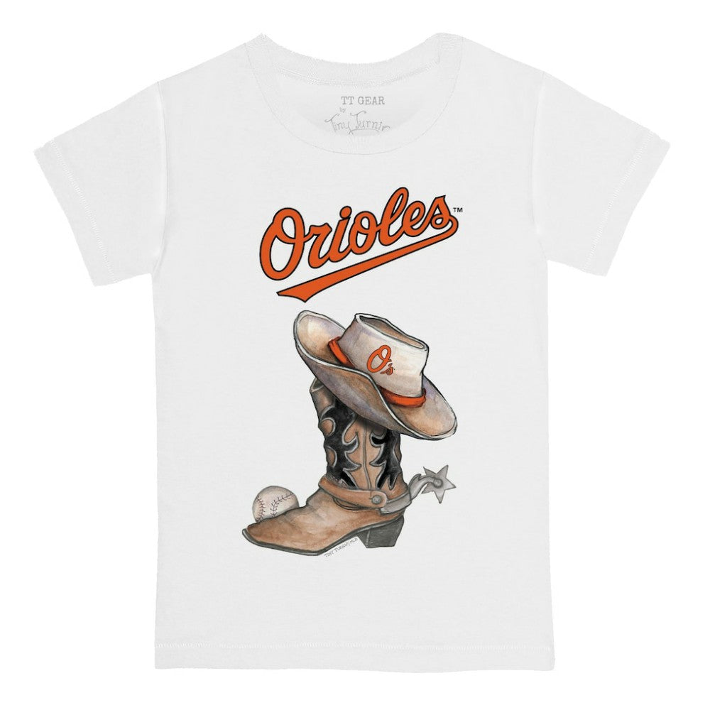 Baltimore Orioles Tiny Turnip Youth Cowboy Boot T-Shirt - MLB T-shirts