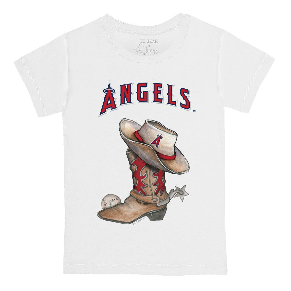 Los Angeles Angels Tiny Turnip Youth Cowboy Boot T-Shirt - MLB T-shirts